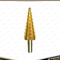 6 Pcs of PK Tool Step & Hole Drill Set - 3 Step Drills Multiple Sizes