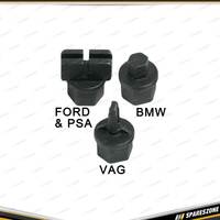 4 Pcs of PK Tool Plastic Oil Pan Drain Plug Tool Set - 1/4 Inch Drive T-Handle