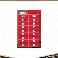 16 Pcs of PK Tool Deep Impact Socket Set - Metric Cr-Mo Smart Hex Design