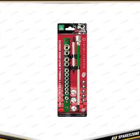 13 Pcs of PK Tool Spinner Wrench Set - 1/4 Inch Drive T-Handle & Sockets