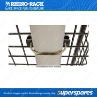 Rhino Rack Small Steel Mesh Basket RLBS - 130x1245x940mm Made from Tough Steel