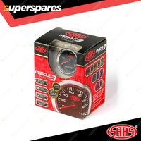 SAAS Electronic Boost Gauge Diesel 0-30 psi 52mm Black Muscle Series 3