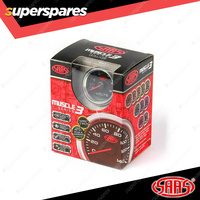 SAAS Electronic Volt Gauge 52mm Black Face Multi Colour Muscle Series 3