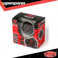 SAAS Tachometer 0-9K RPM Shiftlite 80mm In Dash Muscle Series 3 Black