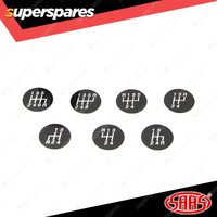 SAAS Carbon Fibre Car Gear Stick Shift Knob - Aluminium 90mm Customisable