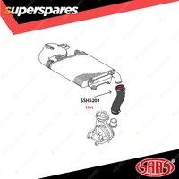 SAAS Silicone Intercooler Black Pipe Hot for Isuzu D-Max 2007-2012