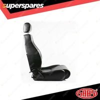 SAAS Seat Trax Premium Seat Black PU Easy Wipe Clean ADR Compliant Dual Recliner