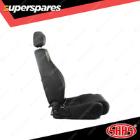 SAAS Premium Automotive Seat 4x4 Black Cloth Dual Recliner ADR Compliant