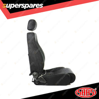 SAAS Trax Premium Seat 4x4 Black Water Repellent Cloth ADR Compliant