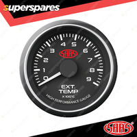 SAAS Turbo Boost Gauge Diesel 0-30 psi 52mm Black Face Muscle Series