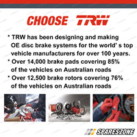 4x Rear TRW Disc Brake Pads for Mercedes-Benz C180 C200 C220 C250 C300 350 08-14