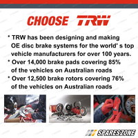 4x Front TRW Disc Brake Pads for Ford Ka TA TB 1.3L FWD J4D J4F 1999-2003