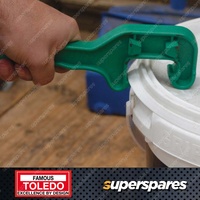 Toledo Pail Lid & Drum Opener Wrench - C-frame Design Features Handy Hang Hole