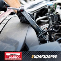 Toledo Ratchet Extension Drive Bar - Features 8mm-17mm Low Profile Sockets