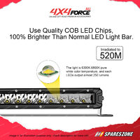 4X4FORCE 22 Inch Slim OSRAM Super LED Spot Single Row Light Bar Offroad 4WD