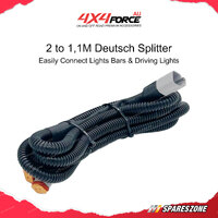 7 Inch Laser LED Round Driving Lights Osram Spot Lights + Wiring Loom Harness