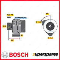 Bosch Alternator for Saab 9-3 YS3D 9-5 YS3E 2.0L 2.3L 4cyl 1998 - 2009