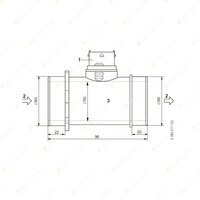 Bosch Air Mass Sensor for Holden Barina Combo XC 1.4L 66Kw 2004-2012