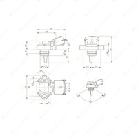 1Pc Bosch Boost Pressure Sensor for Renault Trucks Kerax Midlum 2001-2002