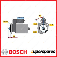 Bosch Starter Motor for Volkswagen Passat 3C 362 365 Polo 9N Touran Transporter