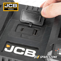 JCB Tools 18V 4.5A Dual Port Fast Charger - Overcharge & Thermal Protection