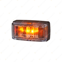 Narva LED Front End Outline Marker Amber w/ Black Base Clear Lens & Connector
