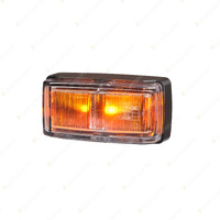 Narva LED Side Directional Indicator Amber w/ Black Base Clear Lens & Connector