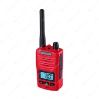 Oricom IP67 5 Watt Red Handheld UHF CB Radio - with Backlit LCD Display DTX600RD