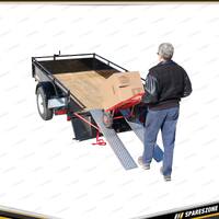 2 Pcs of Loadmaster Flat Tread Loading Aluminium Ramp - 150cm Long x 22.5cm Wide