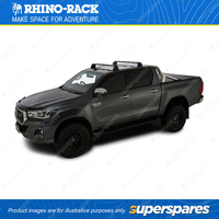 Rhino Rack Vortex ROC25 Flush Black 2 Bar Roof Rack RV0657B - VGS Bar Strip