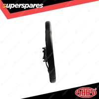 SAAS Steering Wheel 14 Inch Black Leather Finish Flat Bottom + Indicator