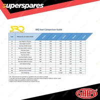 SAAS Seat SR3 Race Fixed Back FRP Black Offers Seat Comfort Side Support