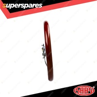 SAAS Steering Wheel 14 Inch Wood Logano Chrome Spoke with Standard Horn Button