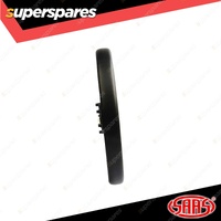 SAAS Steering Wheel 14 Inch Leather Director Black Spoke Shallow 25mm Dish