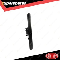 SAAS Steering Wheel 14 Inch Leatherette Retro Black Spoke Black Stit