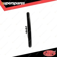 SAAS Steering Wheel 14 Inch Leather Retro Satin Sheen 3 Alloy Spokes