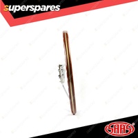 SAAS Steering Wheel 15 Inch Wood Classic Polished Alloy Slots Riveted Woodgrain