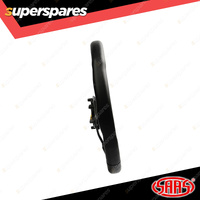 SAAS Steering Wheel Leather Finish 14 inch Black Flat Bottom ADR Compliant