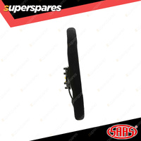 SAAS Steering Wheel Suede Finish 14 inch Black Flat Bottom ADR Compliant