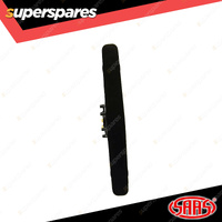 SAAS Steering Wheel Suede 14 inch Black Brushed Finished Spokes ADR Compliant