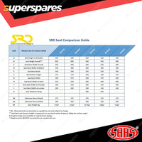 SAAS Seat SR2 Club Fixed Back FRP Black Offers Seat Comfort Side Support