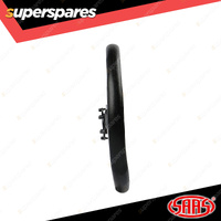 SAAS Steering Wheel Polyurethane 14 inch Brushed Alloy Spoke 25mm Dish ADR