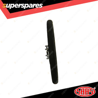 SAAS Steering Wheel Suede 14 inch Retro Black Spoke + Indicator ADR Compliant