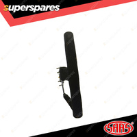 SAAS Steering Wheel Suede 14 inch Tokyo Motorsport Black Spoke + Indicator ADR