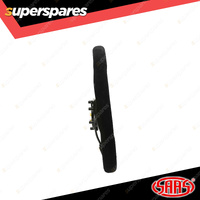 SAAS Steering Wheel Suede SRD 14 inch Black Flat Bottom + Indicator ADR