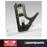 1 pc of Toledo Adjustable Combination Square Metric & Imperial - 300mm