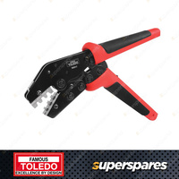 Toledo MC4 Ratcheting Crimping Plier - Overall Length 220mm Adjustment Wheel Cog