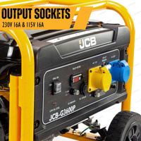 JCB Tools 3.6Kw Petrol Generator With Wheel Kit Aus - Heavy-Duty Construction