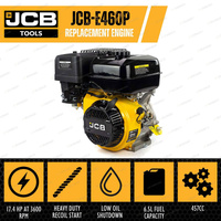 JCB Tools Petrol Engine 15Hp 4-Stroke Recoil Start - 25.4mm Horizontal Shaft