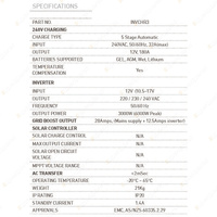 Projecta 3000W 12V Inverter Charger incl RCD & Lithium Battery Bluetooth Monitor
